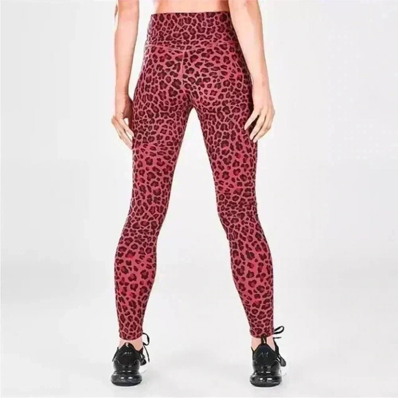 Nike Dri-FIT One Printed Midrise Full Length Leggings,Leopard Print Training,S - Picture 4 of 16